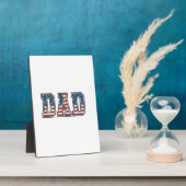 Patriottische Vader Vlag Lettering Vector Ontwerp_ Fotoplaat (Zijkant)