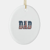 Patriottische Vader Vlag Lettering Vector Ontwerp_ Keramisch Ornament (Rechts)