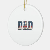 Patriottische Vader Vlag Lettering Vector Ontwerp_ Keramisch Ornament (Links)