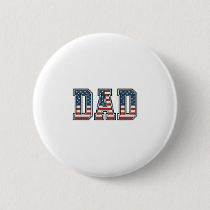 Patriottische Vader Vlag Lettering Vector Ontwerp_ Ronde Button 5,7 Cm
