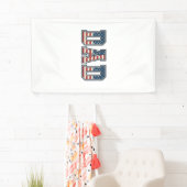 Patriottische Vader Vlag Lettering Vector Ontwerp_ Spandoek (Insitu)