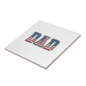 Patriottische Vader Vlag Lettering Vector Ontwerp_ Tegeltje (Zijkant)