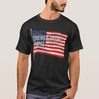 Patriottische Vader Vlag VaderPapaPops cadeau T-shirt