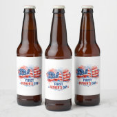 Patriottische Vaderdag Bier Etiket (Flessen)
