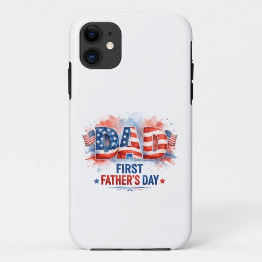 Patriottische Vaderdag Case-Mate iPhone Case (Achterkant)