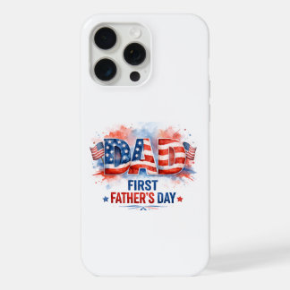 Patriottische Vaderdag iPhone 15 Pro Max Case