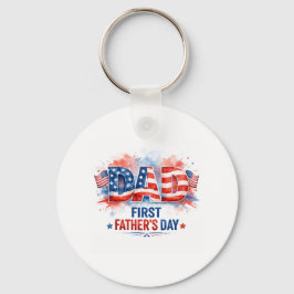 Patriottische Vaderdag Sleutelhanger
