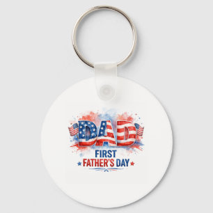 Patriottische Vaderdag Sleutelhanger
