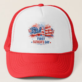 Patriottische Vaderdag Trucker Pet