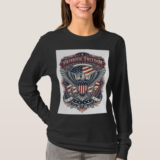 Patriottische Vaderdag Vector Grafische T-shirt (Voorkant)