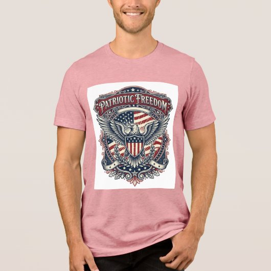 Patriottische Vaderdag Vector Grafische T-shirt (Voorkant)