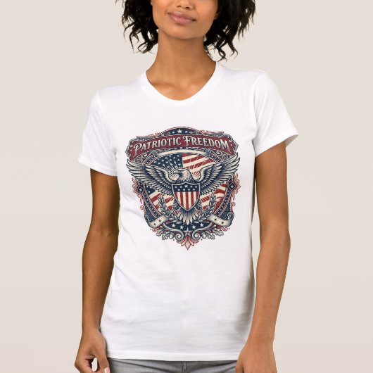 Patriottische Vaderdag Vector Grafische T-shirt (Voorkant)
