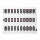 Patriottische Vaderdag Vector Grafische T-shirt Etiket (Full Sheet)