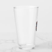 Patriottische Vaderdag Vector Grafische T-shirt Glas (Rechts)