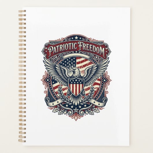 Patriottische Vaderdag Vector Grafische T-shirt Planner (Voorkant)