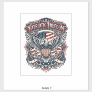 Patriottische Vaderdag Vector Grafische T-shirt Sticker