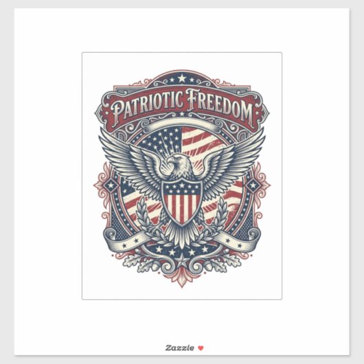 Patriottische Vaderdag Vector Grafische T-shirt Sticker (Vel)