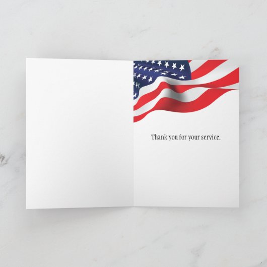 Patriottische vakantie grafsteen kaart (Binnen)