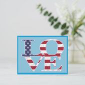 Patriottische Valentijnsdag Feestdagenkaart (Staand voorkant)