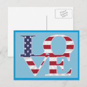 Patriottische Valentijnsdag Feestdagenkaart (Voorkant / Achterkant)