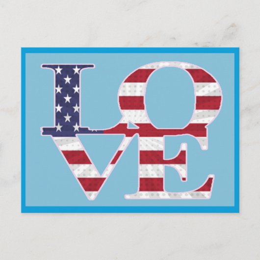 Patriottische Valentijnsdag Feestdagenkaart (Voorkant)