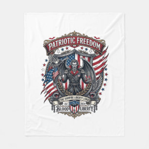 Patriottische Vampier Vrijheid Heer Horror Monster Fleece Deken