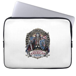 Patriottische Vampier Vrijheid Heer Horror Monster Laptop Sleeve