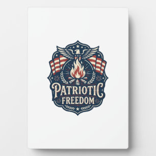 Patriottische Vector Grafische T-shirt voor Bonfir Fotoplaat