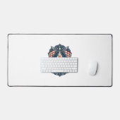 Patriottische Vector Graphic T-shirt voor Bonfire Bureaumat (Keyboard & Muis)