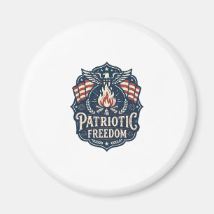 Patriottische Vector Graphic T-shirt voor Bonfire  Magneet