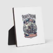 Patriottische Veranda Boekenwurm Vector Grafische Fotoplaat (Voorkant)