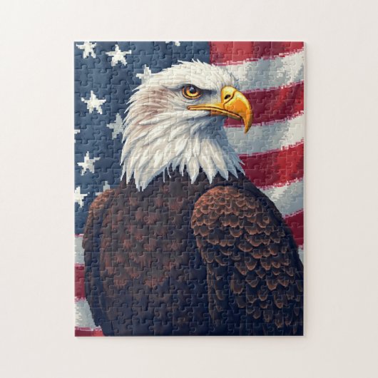 Patriottische Verborgen Beeld Mozaïek Activiteit S Legpuzzel (Verticaal)