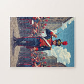 Patriottische Verborgen Beeld Mozaïek Activiteit S Legpuzzel (Horizontaal)