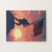 Patriottische Verborgen Beeld Mozaïek Activiteit S Legpuzzel (Horizontaal)