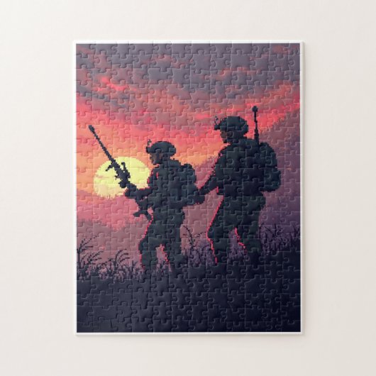 Patriottische Verborgen Beeld Mozaïek Activiteit S Legpuzzel (Verticaal)
