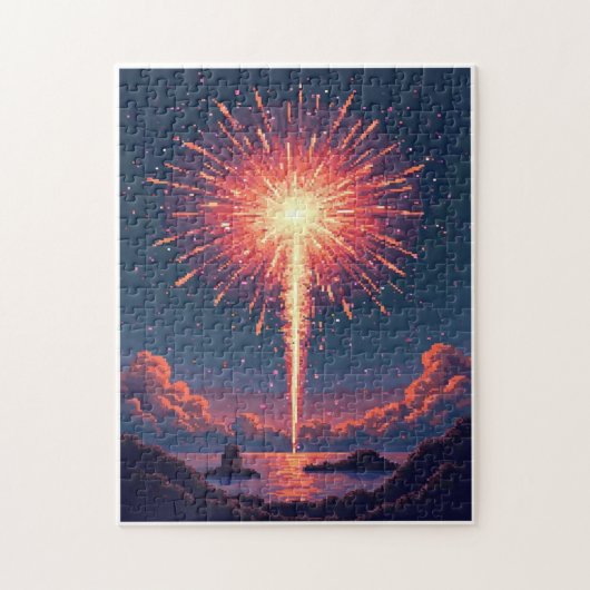 Patriottische Verborgen Beeld Mozaïek Activiteit S Legpuzzel (Verticaal)