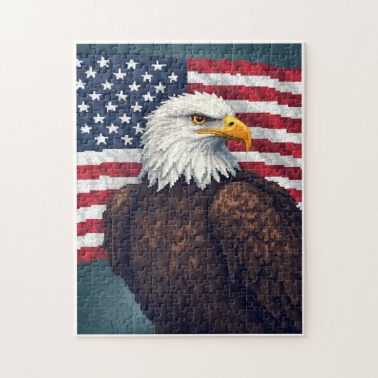 Patriottische Verborgen Beeld Mozaïek Activiteit S Legpuzzel (Verticaal)