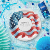 Patriottische Verenigde Staten 4 juli Tafel Decora Papieren Bordje (Feest)