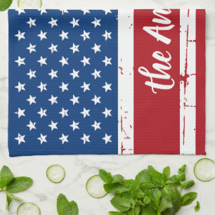 Patriottische Verenigde Staten Amerikaanse vlag Pe Theedoek