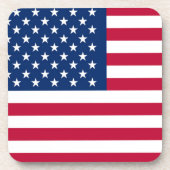 Patriottische Verenigde Staten Amerikaanse vlag Ro Bier Onderzetter (Voorkant)