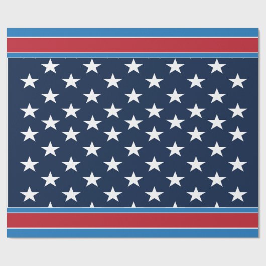 Patriottische Verenigde Staten Amerikaanse vlag st Cadeaupapier (Vlak)