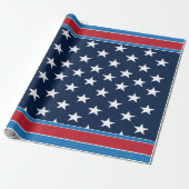 Patriottische Verenigde Staten Amerikaanse vlag st Cadeaupapier (Uitgerold)