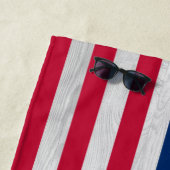 Patriottische Verenigde Staten Amerikaanse vlag - Strandlaken (In situ)
