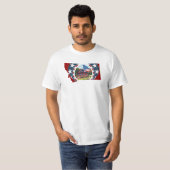 Patriottische Verenigde Staten Montana T-shirt (Voorkant volledig)