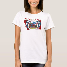 Patriottische Verenigde Staten Montana T-shirt