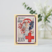 Patriottische Verenigde Staten - Rode Kruis Briefkaart (Staand voorkant)