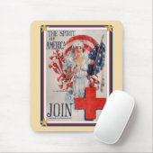 Patriottische Verenigde Staten - Rode Kruis Muismat (Met muis)