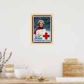 Patriottische Verenigde Staten - Rode Kruis Poster (Keuken)