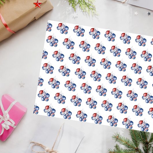Patriottische Verenigde Staten rood wit blauwe vla Tissuepapier