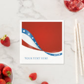 Patriottische Verenigde Staten Rood Wit en Blauw m Servet (Insitu)